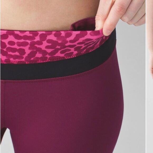 Lululemon run: inspire crop II dashing purple/ace spot jeweled magenta 8 - Picture 4 of 15